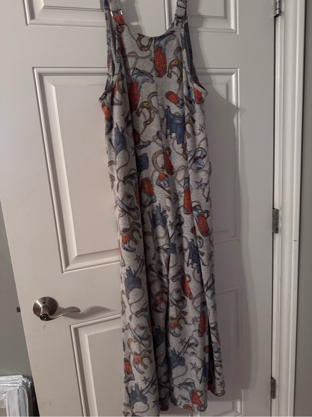 Easel Casual Western Sleeveless Wide-Leg Printed Jumpsuit NWT, Size L - Picture 2 of 3